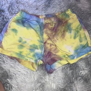 Tie dye shorts